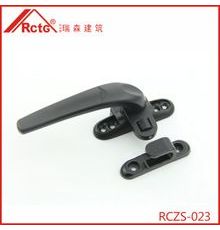 RCZS-023瑞誠歐式大把執(zhí)手 黑色鋁合金單點內外開執(zhí)手 門窗配件
